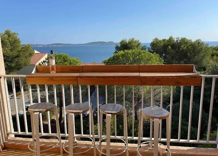 Vue Mer, 2 Min à Pied De La Appartement Hyères